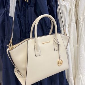 Michael Kors Avril Large Top Zip Satchel
Light Cream